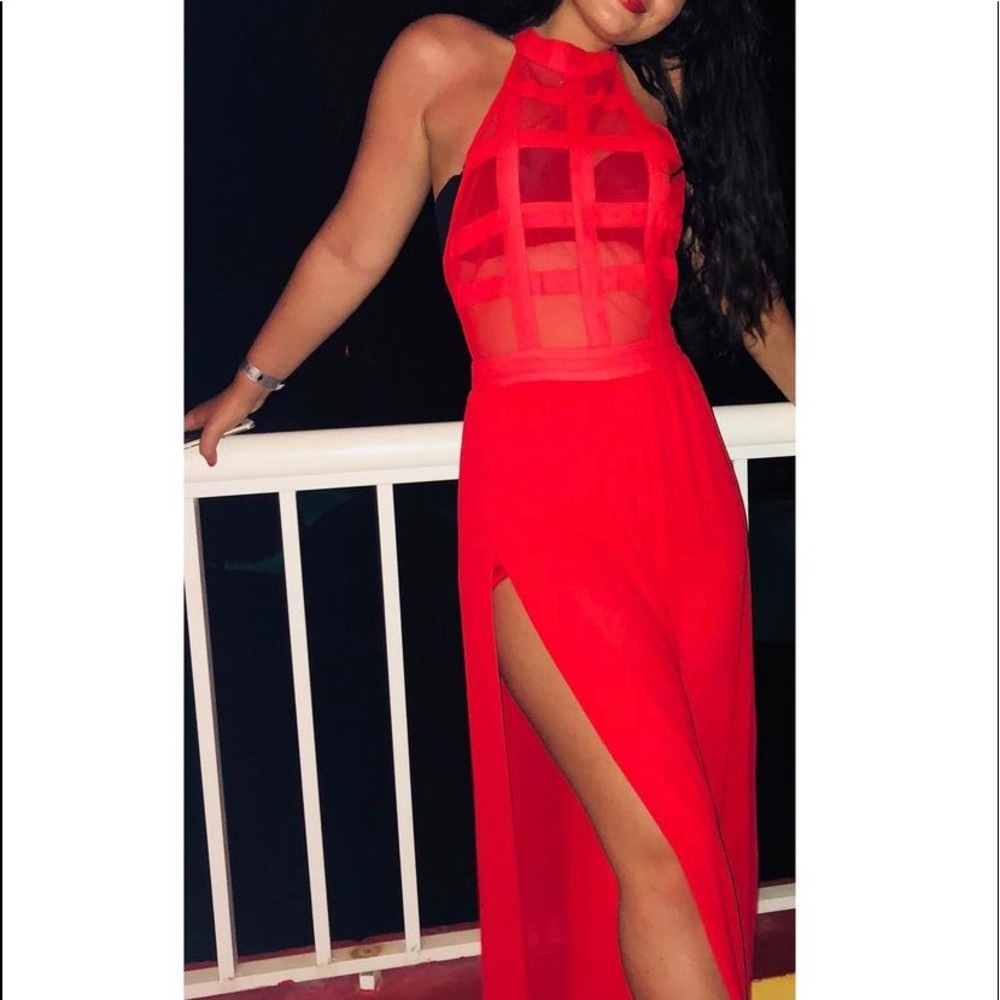 Red dress bought in Germany